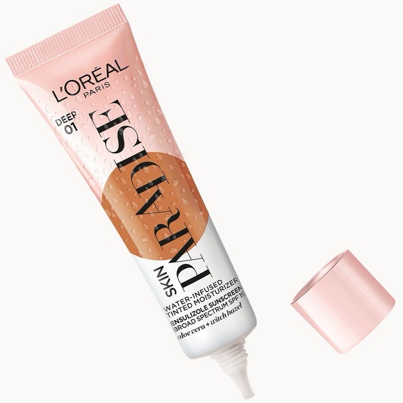 🟠5/$25 NEW L’Oreal Water-Infused Tinted Moisturizer (Deep 01) - Picture 3 of 4